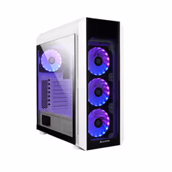 Chieftec GL-03W-OP, Midi Tower, PC, Blanc, ATX, micro ATX, Mini-ITX, Acier au carbone, Verre trempé, Jouer