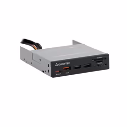 Chieftec CRD-908H, MicroSD (TransFlash), SD, Noir, 3.5", 5000 Mbit/s, USB 3.2 Gen 1 (3.1 Gen 1), 102 mm
