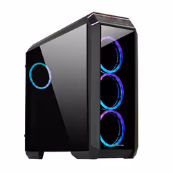 Chieftec Stallion II, Midi Tower, PC, Noir, ATX, micro ATX, Mini-ITX, Bleu, Vert, Rouge, Ventilateur