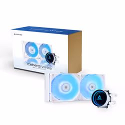 Chieftec ICEBERG 240-RGB-W Boitier PC Refroidisseur de liquide tout-en-un 12 cm Blanc - Vue supplémentaire 8