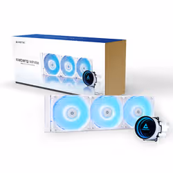 Chieftec CLC-360-RGB-W système de refroidissement d'ordinateur Boitier PC Refroidisseur de liquide tout-en-un 12 cm Blanc - Vue supplémentaire 8