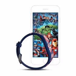 Garmin vívofit jr. 2 MIP Bracelet connecté Bleu, Rouge - Vue supplémentaire 4