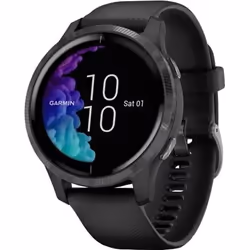 Montre connectée - Garmin - Venu - Noir/Ardoise - Suivi cardiaque - GPS - Autonomie 7 jours