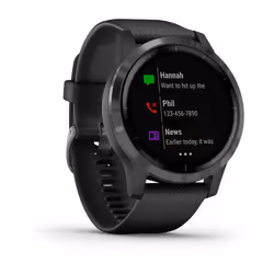 Garmin vívoactive 4 3,3 cm (1.3") Écran tactile Noir Wifi GPS (satellite)