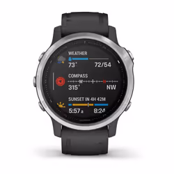 Garmin fēnix 6S 42mm Noir, Argent GPS (satellite)