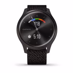 Garmin vívomove Style Montre connectée 42 mm Graphite GPS bracelet nylon Noir - Vue supplémentaire 7