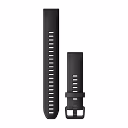 Garmin QuickFit 20, Bande, Garmin fēnix 6S, Silicone, Noir