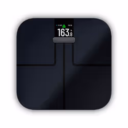 Garmin Index S2, Pèse-personne électronique, 181,4 kg, Noir, kg/lb, Rectangle, 16 utilisateur(s)