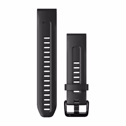 Garmin QuickFit 20, Bande, Smartwatch, Noir, Garmin, D2 Delta S, Descent Mk2S, fēnix 5S, fēnix 5S Plus, fēnix 6S, fēnix 6S Pr ...