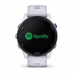 Montre de sport garmin forerunner 255 music blanc