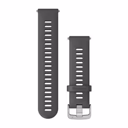 Bracelet de montre à dégagement rapide Garmin 2 - gris - 22 mm pour la course à pied