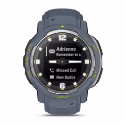 Garmin Instinct Crossover - Standard Edition 45mm Hybride Bleu GPS (satellite)