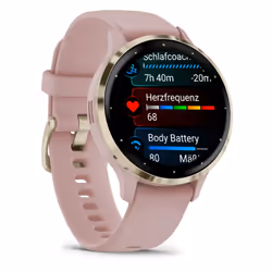 Garmin Venu 3S Tactile Or, Rose Wifi GPS (satellite)