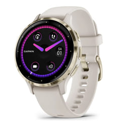 Garmin Venu 3S Tactile Or, Ivoire Wifi GPS (satellite)