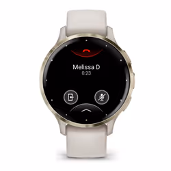 Garmin Venu 3S Tactile Or, Ivoire Wifi GPS (satellite)