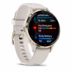 Garmin Venu 3S Tactile Or, Ivoire Wifi GPS (satellite)