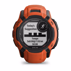 Garmin Instinct 2X Solar 50 mm Tactile Rouge GPS - Vue supplémentaire 6