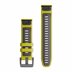 Garmin QuickFit Bande Graphite, Citron vert Silicone - Vue supplémentaire 2
