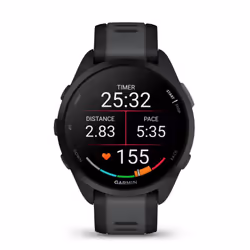 Garmin Forerunner 165 3,05 cm (1.2") AMOLED Numérique 390 x 390 pixels Écran tactile Noir GPS (satellite)