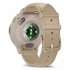 Garmin 010-02785-55 Montre connectée 41 mm Or GPS bracelet cuir - Vue supplémentaire 7