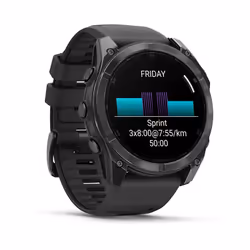 Garmin Fenix 8 3,56 cm (1.4") AMOLED 51 mm Numérique 454 x 454 pixels Écran tactile Gris Wifi GPS (satellite)