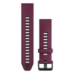Garmin Quickfit Bande Graphite, Rouge Silicone
