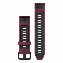 Garmin Quickfit Bande Graphite, Rouge Silicone - Vue supplémentaire 2