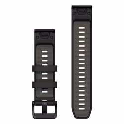 Garmin QuickFit Bande Noir, Gris Silicone - Vue supplémentaire 2