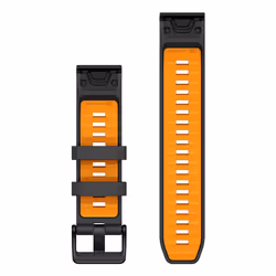 Garmin QuickFit Bande Graphite, Orange Silicone - Vue supplémentaire 2
