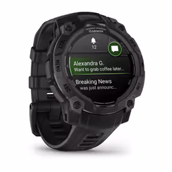 Garmin Instinct 3 AMOLED 3,05 cm (1.2") 45 mm Numérique 390 x 390 pixels Écran tactile Noir GPS (satellite)