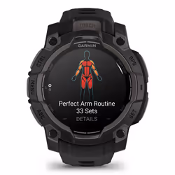 Garmin Instinct 3 AMOLED 3,05 cm (1.2") 45 mm Numérique 390 x 390 pixels Écran tactile Noir GPS (satellite)