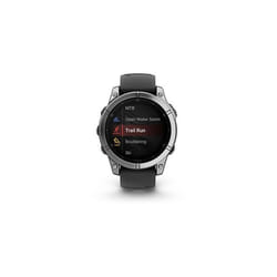 Montre connectée Garmin fenix E AMOLED 47mm Acier Silver avec bracelet Graphite