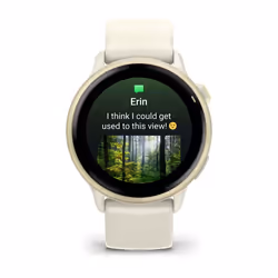 Garmin vívoactive 6 3,05 cm (1.2") AMOLED 42 mm Numérique 390 x 390 pixels Écran tactile Blanc Wifi GPS (satellite)