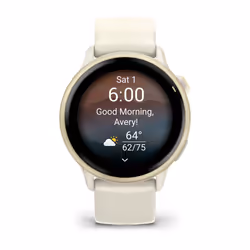 Garmin vívoactive 6 1.2" AMOLED 42 mm Blanc Wifi GPS - Vue supplémentaire 4