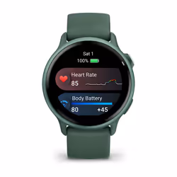 Garmin vívoactive 6 3,05 cm (1.2") AMOLED 42 mm Numérique 390 x 390 pixels Écran tactile Vert Wifi GPS (satellite)