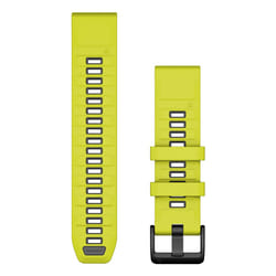 Garmin QuickFit Bande Graphite, Jaune Silicone