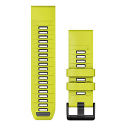 Garmin QuickFit Bande Graphite, Jaune Silicone