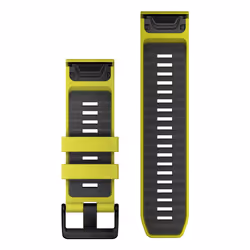 Garmin QuickFit Bande Graphite, Jaune Silicone - Vue supplémentaire 2