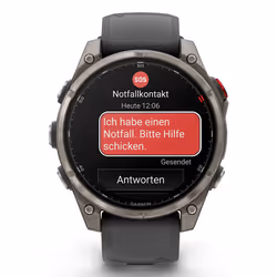 Garmin fēnix 8 Pro 3,56 cm (1.4") AMOLED 47 mm Numérique 454 x 454 pixels Écran tactile Graphite, Titane Wifi GPS (satellite)