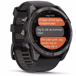 Garmin fēnix 8 Pro AMOLED 51 mm Noir, Gris, Titane Wifi GPS - Vue supplémentaire 3