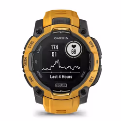 Garmin Instinct 3 3,05 cm (1.2") 45 mm Numérique 176 x 176 pixels Écran tactile Jaune, Gris Wifi GPS (satellite) - Vue supplémentaire 7