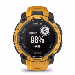 Garmin Instinct 3 3,05 cm (1.2") 45 mm Numérique 176 x 176 pixels Écran tactile Jaune, Gris Wifi GPS (satellite) - Vue supplémentaire 8