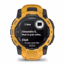 Garmin Instinct 3 3,05 cm (1.2") 50 mm Numérique 176 x 176 pixels Écran tactile Jaune, Gris Wifi GPS (satellite) - Vue supplémentaire 6