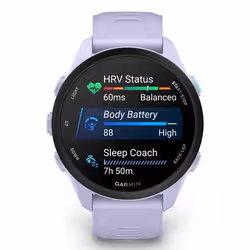 Garmin Forerunner 70 3,05 cm (1.2") AMOLED 30 mm Numérique 390 x 390 pixels Écran tactile Lavande GPS (satellite) - Vue supplémentaire 6