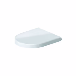 Duravit 0069890000 Abattant de WC avec charnières en acier inoxydable Blanc Fermeture douce
