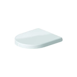 Duravit - 0069890000 Abattant de wc avec charnières en acier inoxydable Blanc Fermeture douce