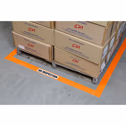 Brady TS-50.80-514-OR-RL étiquette auto-collante Rectangle Permanent Orange 1 pièce(s)