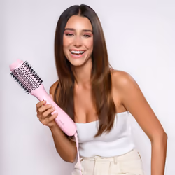 Mermade Hair Blow-Dry Brush Brosse soufflante à air chaud À chaleur Rose 1200 W 2,5 m