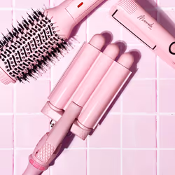 Mermade Hair Mini Waver Fer à friser À chaleur Rose 2,5 m