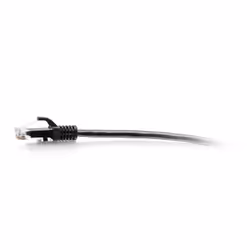 C2G Câble de raccordement Ethernet fin Cat6a non blindé (UTP) avec protection anti-accrochage de 0,3 m - Noir